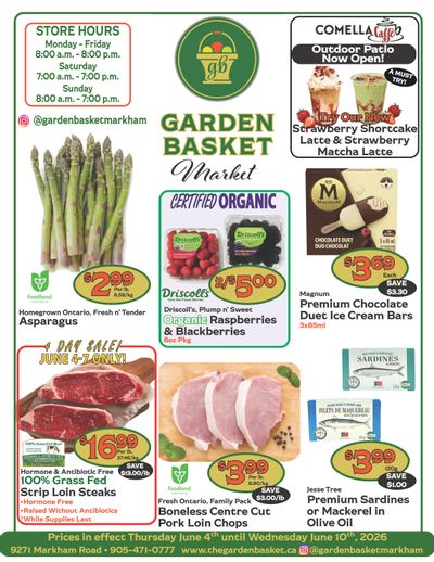 The Garden Basket Flyer June 4 to 10