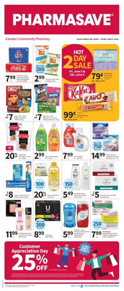 Pharmasave (ON & West) Flyer June 5 to 11