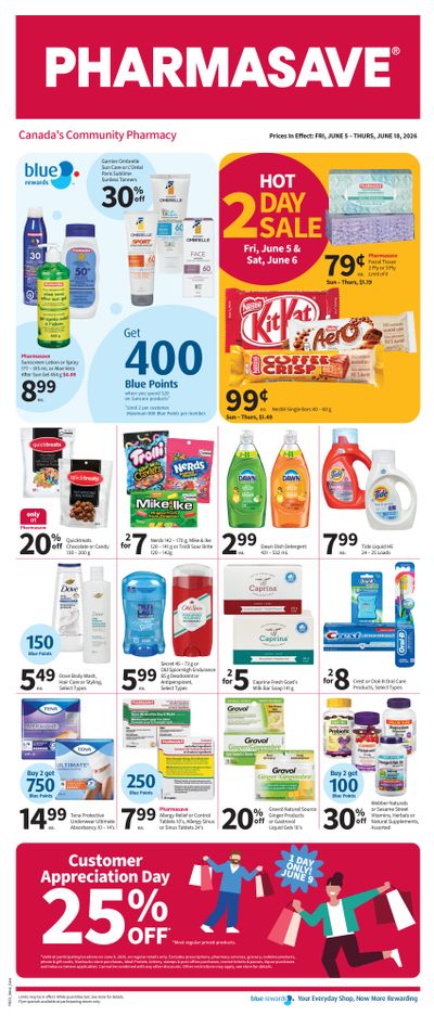 Pharmasave (ON & West) Flyer June 5 to 18