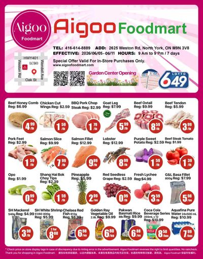 Aigoo Foodmart Flyer June 5 to 11