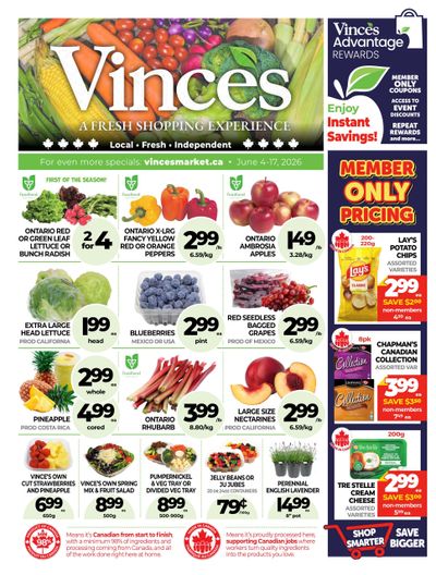 Vince's Market Flyer June 4 to 17