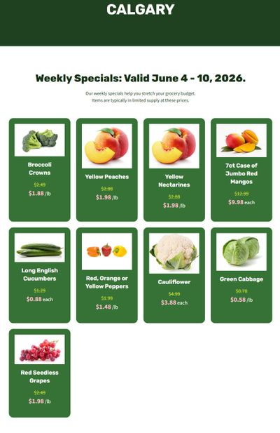 H&W Produce Flyer June 4 to 10