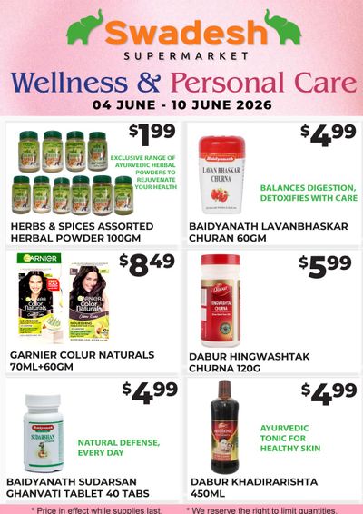 Swadesh Supermarket Flyer June 4 to 10