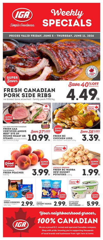 IGA Stores of BC Flyer June 5 to 11