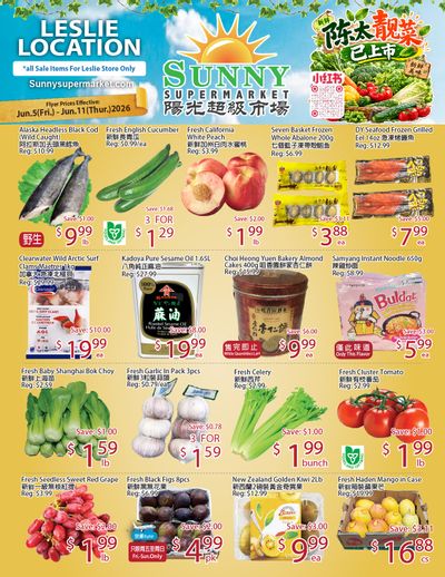 Sunny Supermarket (Leslie) Flyer June 5 to 11