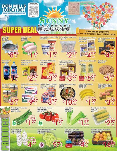 Sunny Foodmart (Don Mills) Flyer June 5 to 11