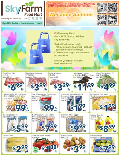 SkyFarm Food Mart Flyer June 5 to 11