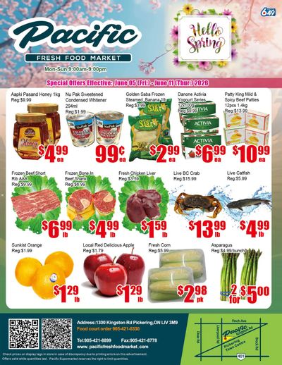 Pacific Fresh Food Market (Pickering) Flyer June 5 to 11