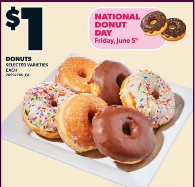 Zehrs Ontario National Donut Day Deal: $1 Donuts Until June the 10th
