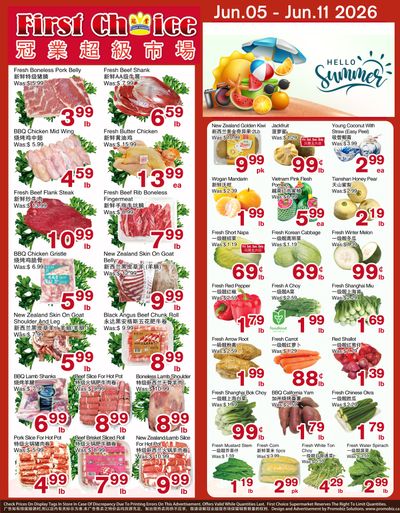First Choice Supermarket Flyer June 5 to 11