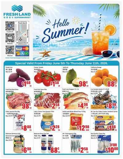 FreshLand Supermarket Flyer June 5 to 11