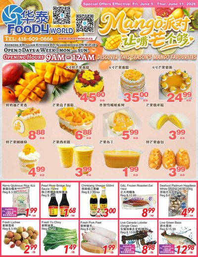 Foody World (Scarborough, ON) Flyer June 5 to 11