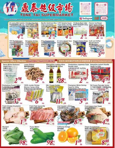 Tone Tai Supermarket Flyer June 5 to 11
