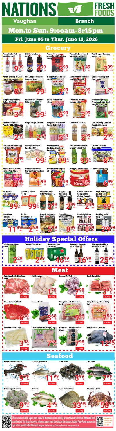Nations Fresh Foods (Vaughan) Flyer June 5 to 11
