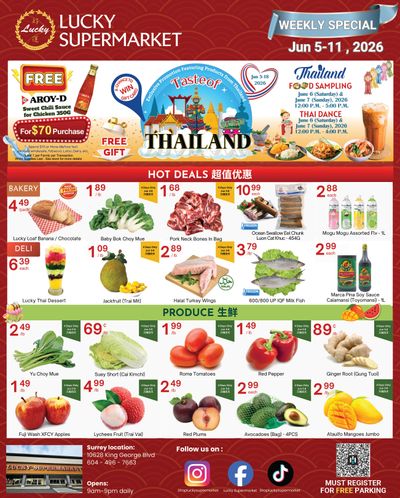 Lucky Supermarket (Surrey) Flyer June 5 to 11