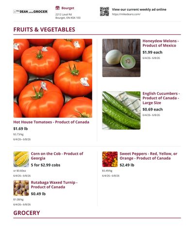 Mike Dean Local Grocer Flyer June 4 to 11