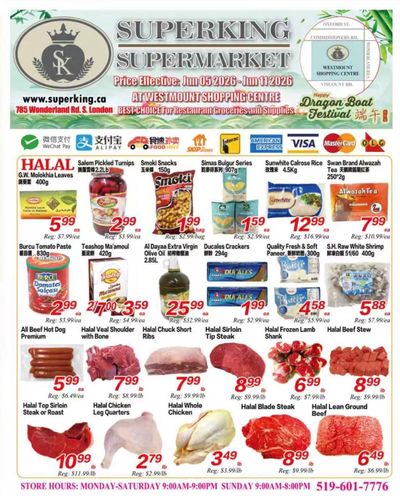 Superking Supermarket (London) Flyer June 5 to 11