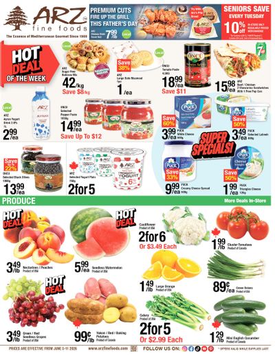 Arz Fine Foods Flyer June 5 to 11