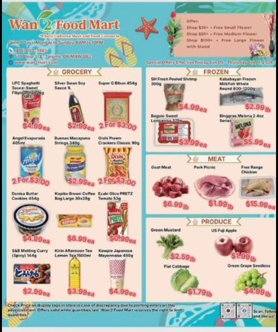 Wan 2 Food Mart Flyer June 5 to 11