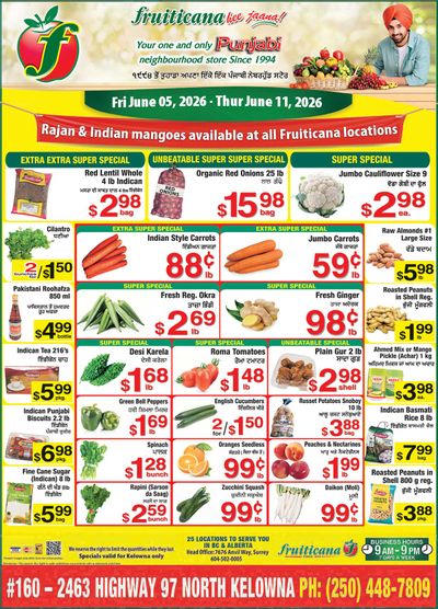 Fruiticana (Kelowna) Flyer June 5 to 11