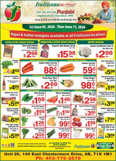 Fruiticana (Chestermere) Flyer June 5 to 11