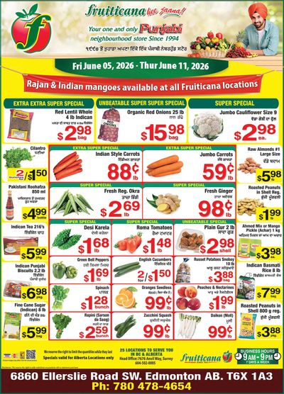 Fruiticana (Edmonton) Flyer June 5 to 11