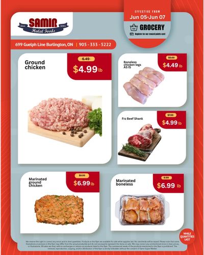 Samir Supermarket (Burlington) Flyer June 5 to 7