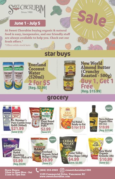 Sweet Cherubim Flyer June 1 to July 5