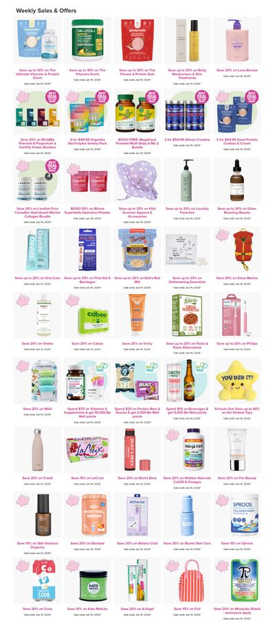 Well.ca Weekly Sales June 8 to 14