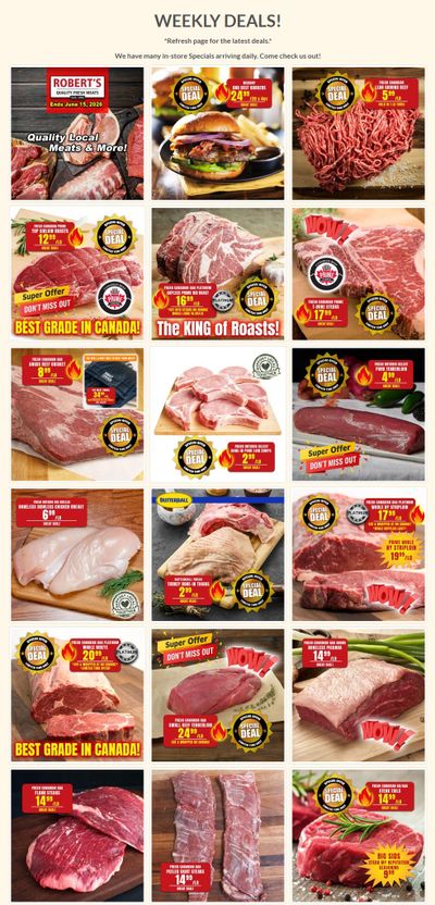 Robert's Quality Fresh Meats Flyer June 8 to 15