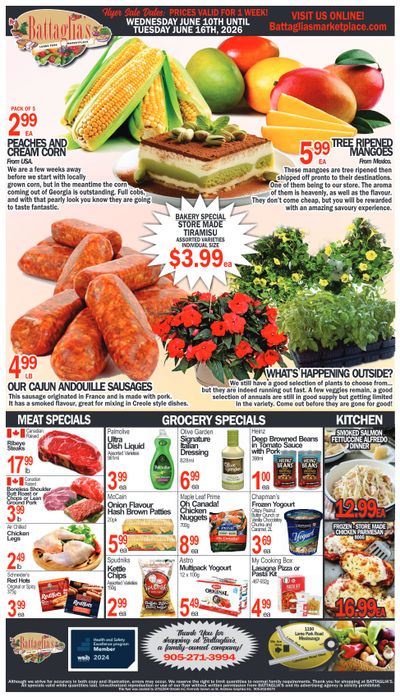 Battaglia's Marketplace Flyer June 10 to 16