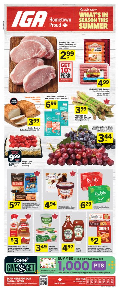 IGA (West) Flyer June 11 to 17