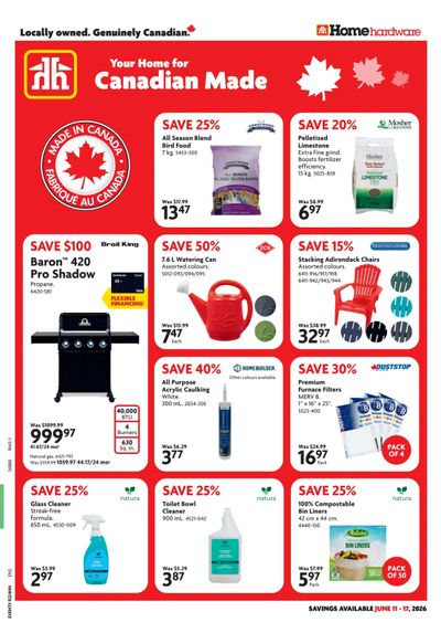 Home Hardware (Atlantic) Flyer June 11 to 17