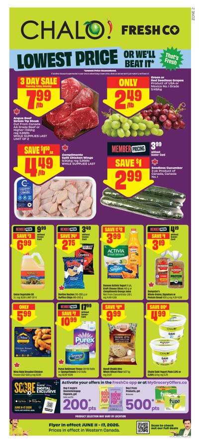 Chalo! FreshCo (West) Flyer June 11 to 17
