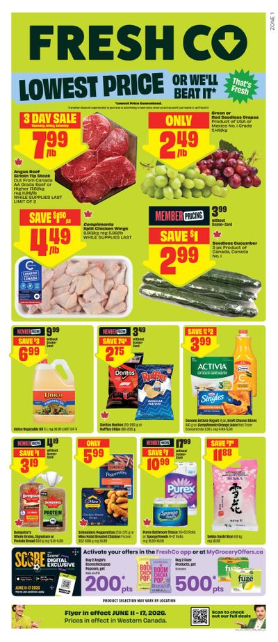 FreshCo (West) Flyer June 11 to 17