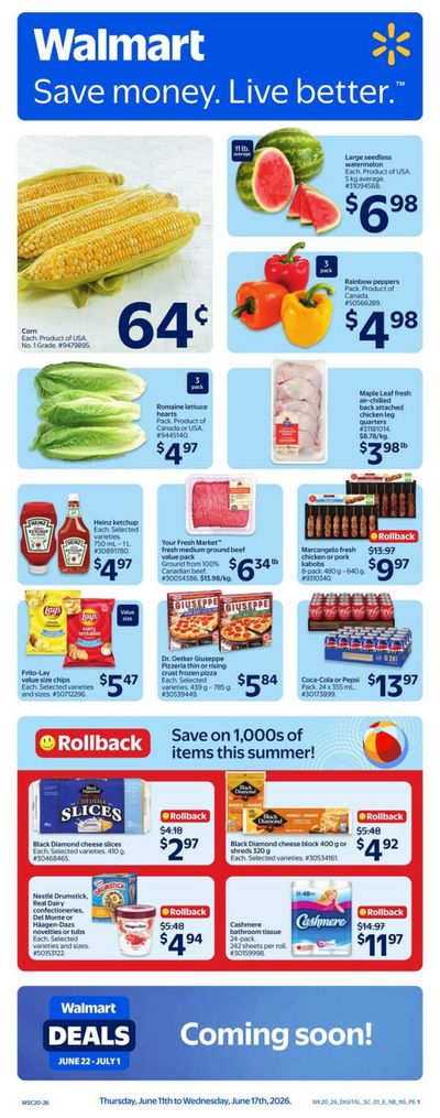 Walmart (Atlantic) Flyer June 11 to 17
