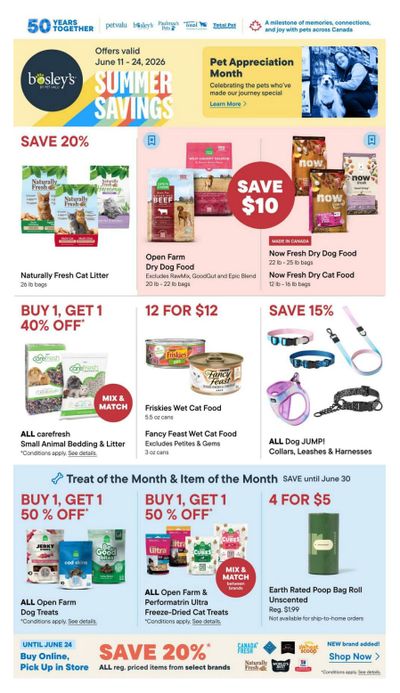 Bosley's by PetValu Flyer June 11 to 24