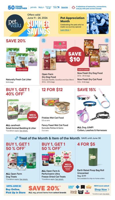 Pet Valu Flyer June 11 to 24