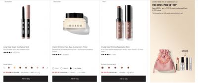 Bobbi Brown Cosmetics Canada: 25% off Sitewide + Free 5 Piece Gift When You Spend $115
