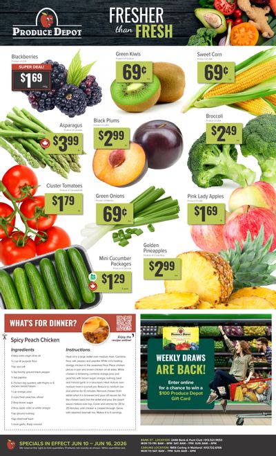 Produce Depot Flyer June 10 to 16