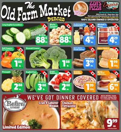 The Old Farm Market (Duncan) Flyer June 11 to 17