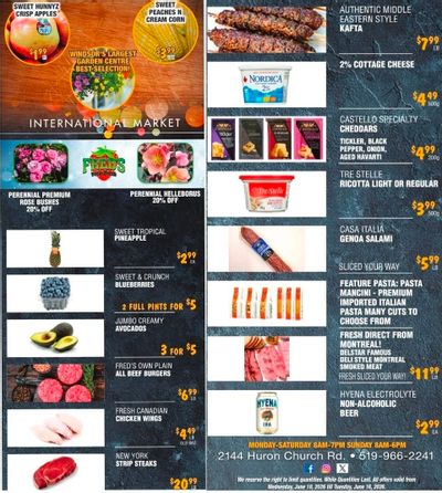Fred's Farm Fresh Flyer June 10 to 16