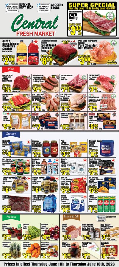 Central Fresh Market Flyer June 11 to 18