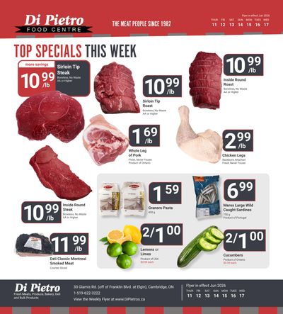 Di Pietro Food Centre Flyer June 11 to 17