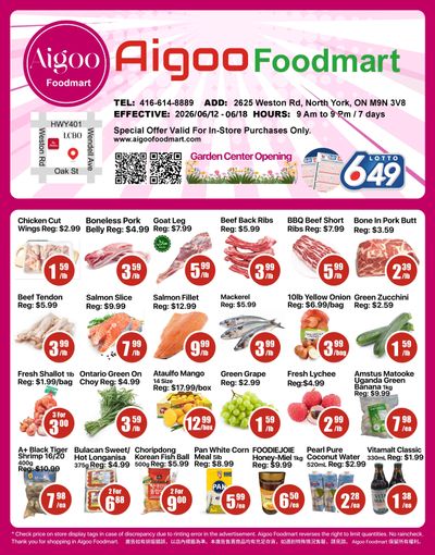 Aigoo Foodmart Flyer June 12 to 18