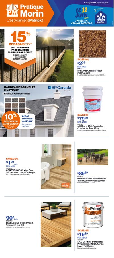 Patrick Morin Flyer June 11 to 17