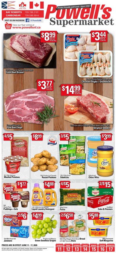 Powell's Supermarket Flyer June 11 to 17