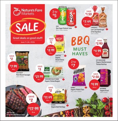 Nature's Fare Markets Flyer June 11 to 24