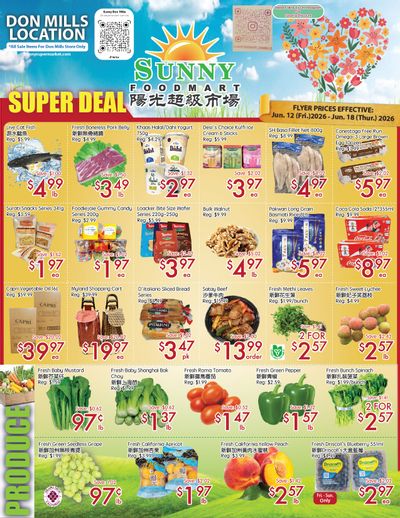 Sunny Foodmart (Don Mills) Flyer June 12 to 18