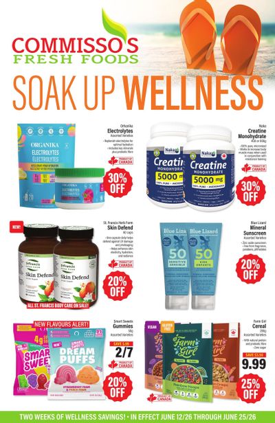 Commisso's Fresh Foods Wellness Flyer June 12 to 25